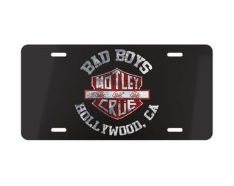 Motley Crue Vanity Plate | Metal License Tag, Automotive Rock n Roll