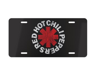 Red Hot Chili Peppers, Vanity Plate | Metal License Tag, Automotive Rock n Roll