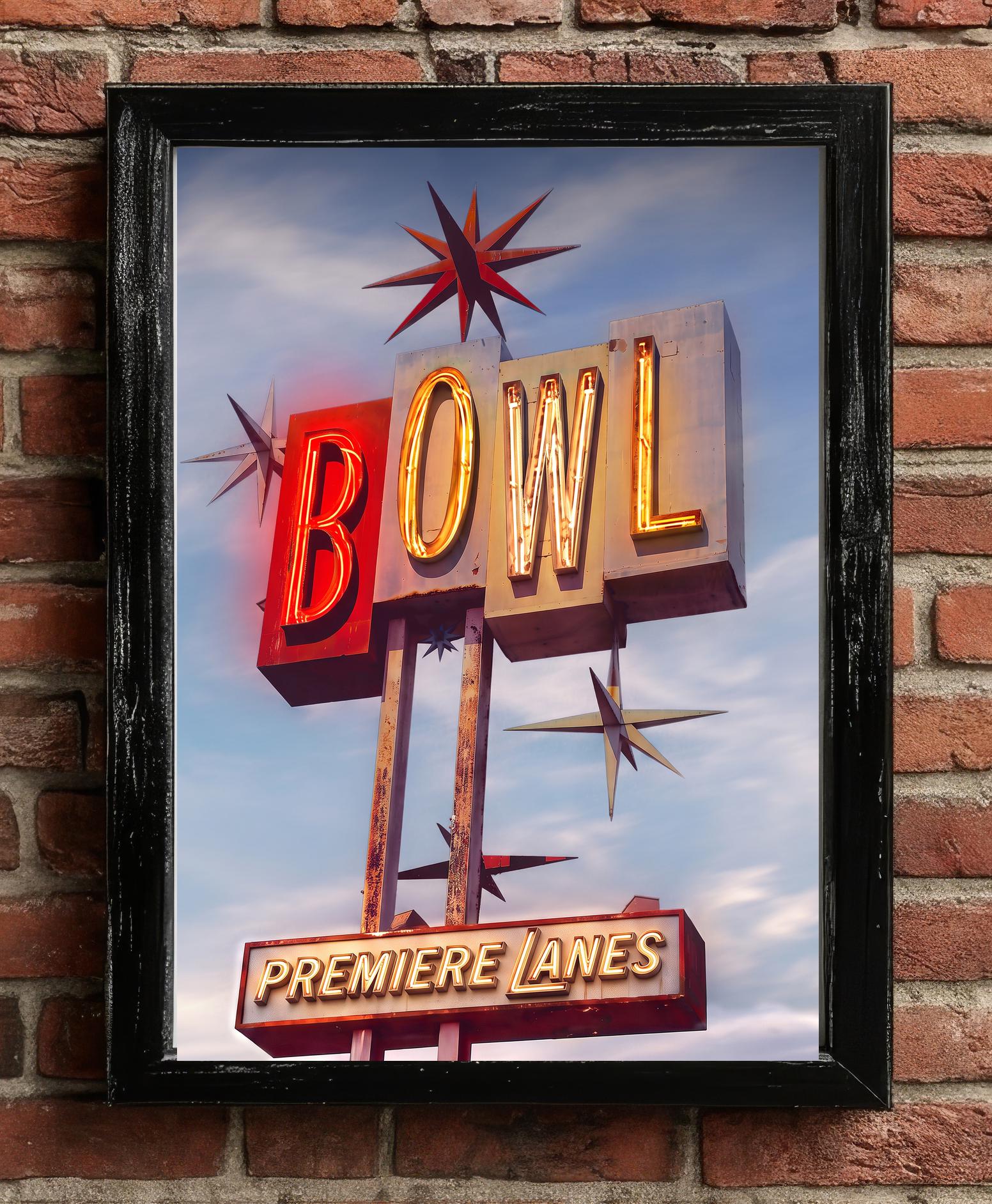 Premiere Bowl Lanes Retro Roadside Bowl Vintage Neon Sign - Etsy