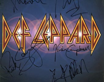 Def Leppard Euphoria Tour signed autographs Reprint (copy) 11x14 poster