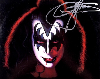Kiss, Gene Simmons, signed autographs Reprint (copy) 12x12 Album print