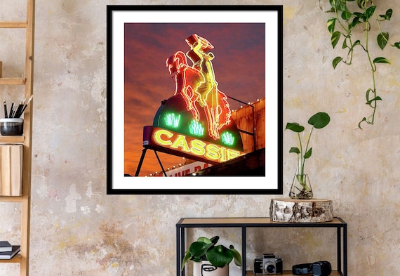 Cassie Supper Club Vintage Neon Sign: Cody, Wyoming Roadside Art