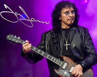 Tommy Iommi Black Sabbath Autographed 8x10 Reprint (copy) Heavy Metal, Rock and Roll