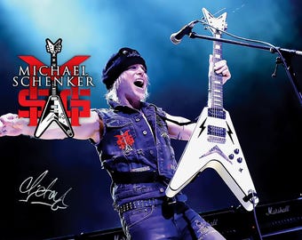 Michael Schenker, MSG, UFO, Autographed 8x10 Reprint (copy) Heavy Metal, Rock and Roll