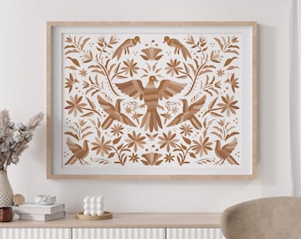 Mexico Otomi Printable Wall Art | Modern Art Prints | Abstract Decorative Wall Art | Large Size - Set of 2 | Instant download | Print-Ready!