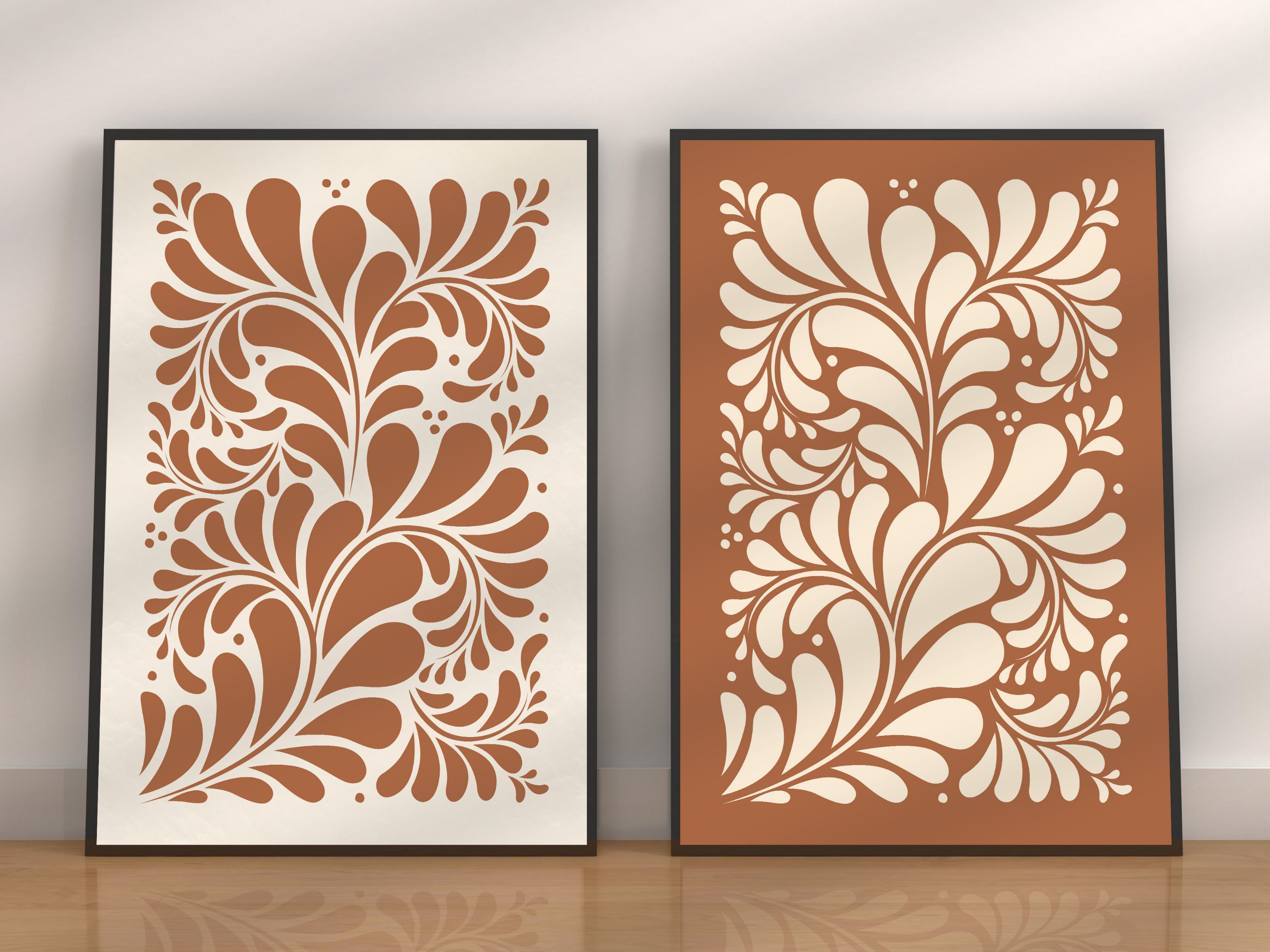 Abstract Printable Wall Art Set of 2 | Talavera Art Print | Modern