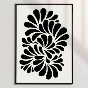 Abstract Printable Wall Art | Black Talavera Art Print | Modern Decorative wall art | Talavera Wall Décor | Print-Ready | Instant download!