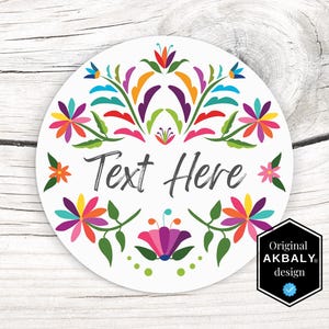 Mexican Otomí Style Customizable Stamp Design | Digital Files | ClipArt | SVG | PNG | EPS | Adobe Illustrator | Editable File | Customizable