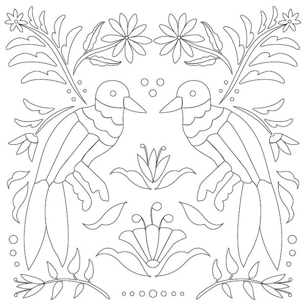 Otomi Coloring Page - Etsy