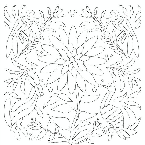 Otomi Coloring Pages - Etsy Canada