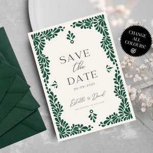 Wedding Invitation & Save the Date Template Set | Modern Wedding Signage, Invitation, RSVP, Place Card | Easy Canva Edit | Instant Download