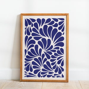 Blue Talavera Printable Wall Art | Abstract Art Print | Modern Decorative wall art | Talavera Wall Decor | Print-Ready | Instant download!