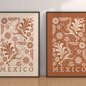 Mexico Printable Wall Art Set of 2 | Talavera Art Print | Modern Decorative wall art | Talavera Wall Décor| Print-Ready | Instant download!