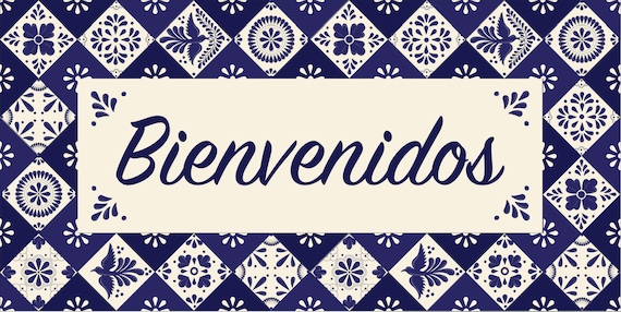 Bienvenidos Welcome Banner Spanish