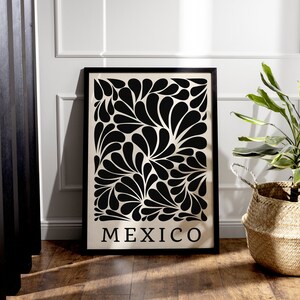 Mexico Printable Wall Art | Talavera Abstract Art Print | Modern Decorative wall art | Neutral Minimalistic Wall Décor | Instant download!