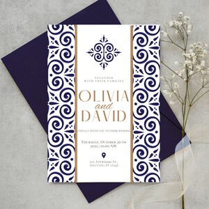 Wedding Invitation & Save the Date Template Set #019. Wedding Invite Suite. Simple editable invites Template. Canva Edit. Instant Download!