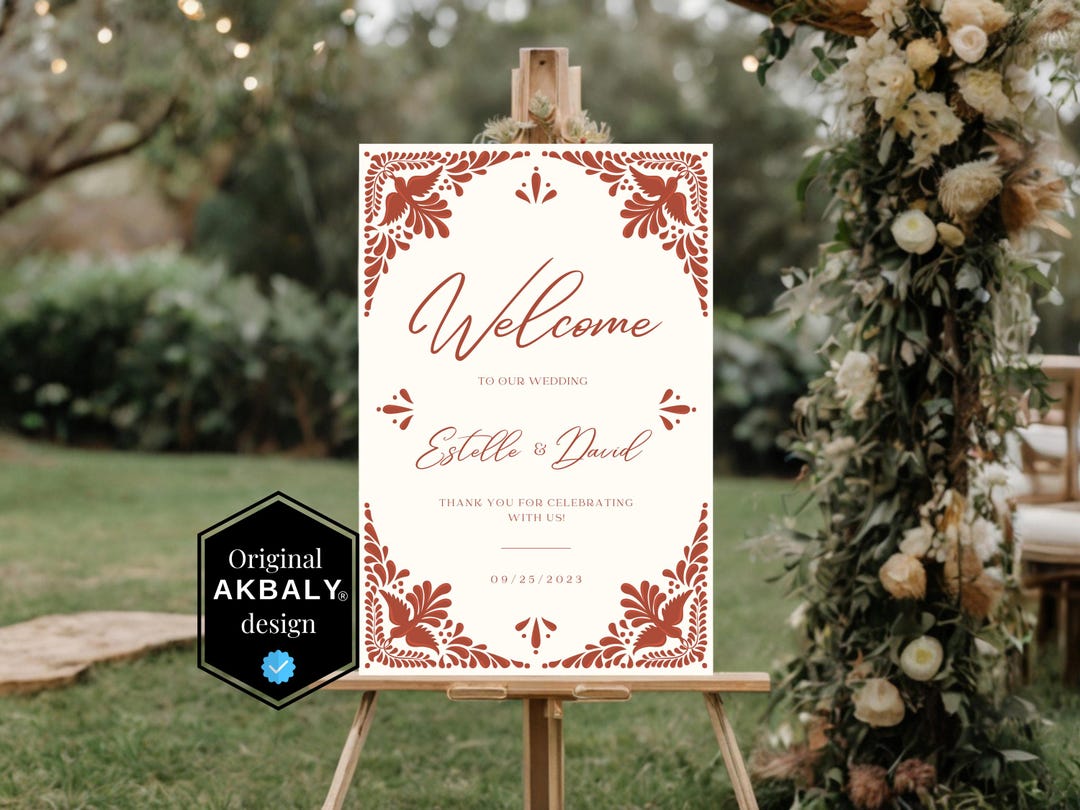 【受注製作品】Wedding Welcome Board Amazon.com: 24x18