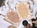 Save the Date & Wedding Invitation Template Set, Mexican Talavera Inspired | Modern Wedding Invitation | Easy Canva Edit | Instant Download!