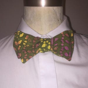 Green Self Tie Bowtie