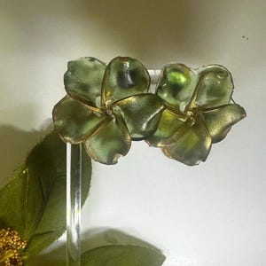 Large Statement Flower Stud Earrings
