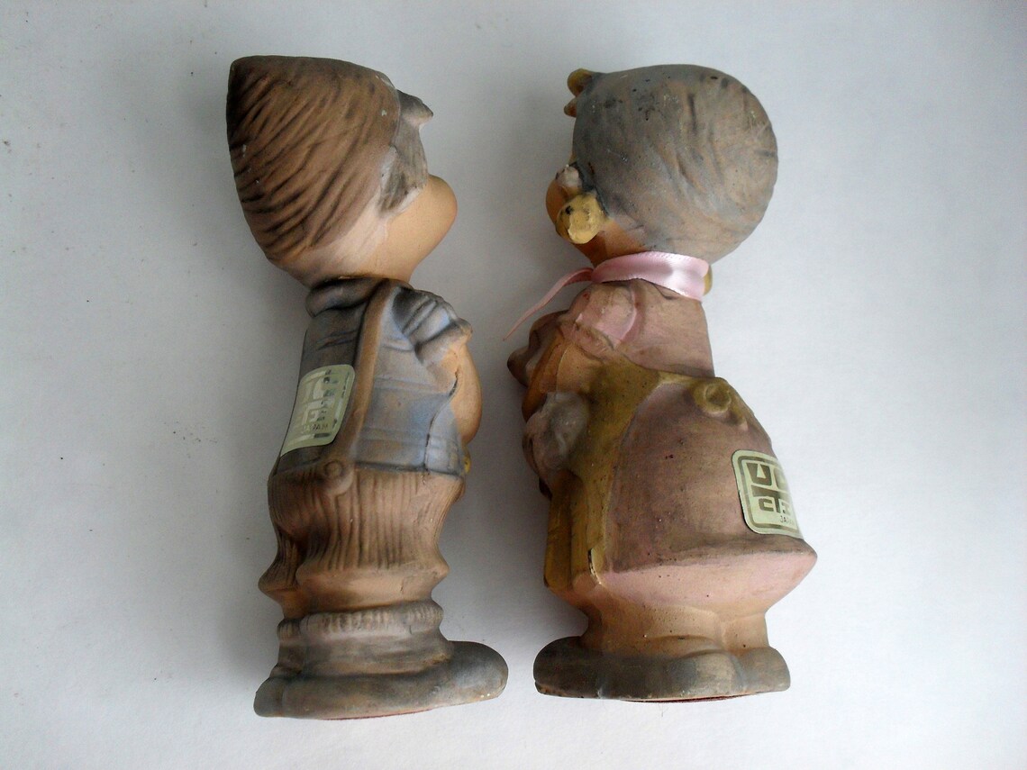 UCTCI Japanese Figurines UCTCI Girl and Boy Figurine Vintage | Etsy