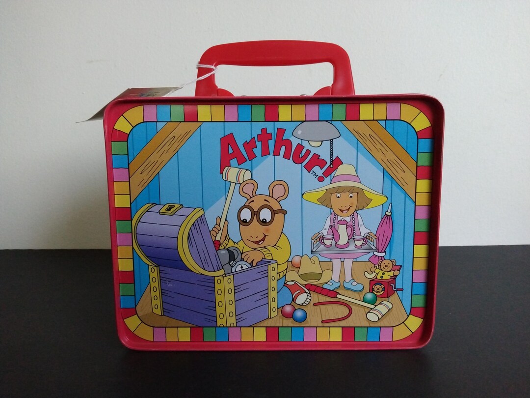 Arthur Kids Vintage Keepsake Box / Lunch Box Metal Marc Brown Schylling ...