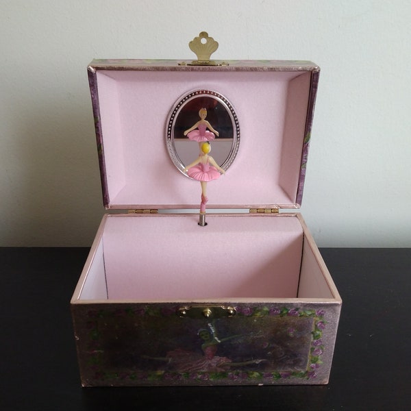 Ballerina "Studio Miyabi" Music/Jewelry Box With Spinning Ballerina Figurine