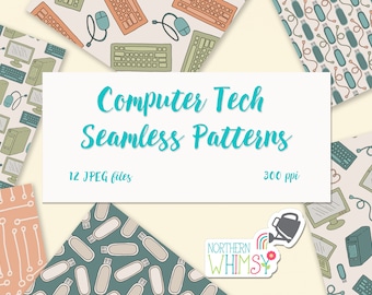 Computer Science & Tech Seamless Patterns