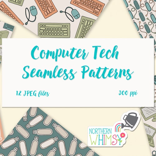 Computer Science & Tech Seamless Patterns - Etsy Canada