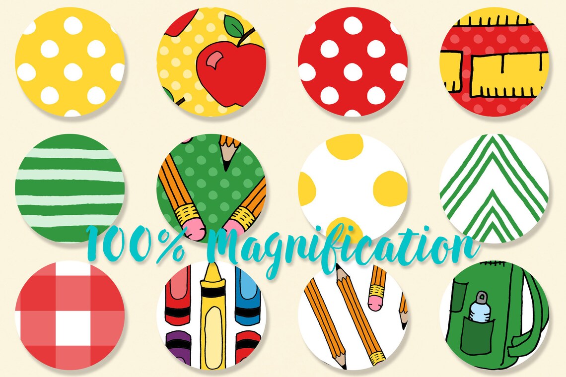 Back To School Digital Paper Teacher seamless patterns Etsy