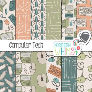 Computer Science & Tech Seamless Patterns image 4