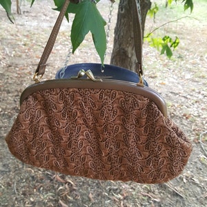 Vintage ** 60s ** Lace  ** Tote ** Handbag ** Clutch