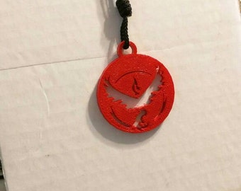Pokemon Go team Valor Medallion necklace painted