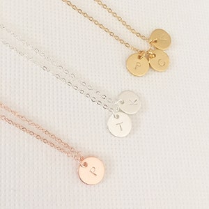 Custom initial necklace, personalised necklace, dainty necklace, gifts for her, necklace for women, couple gifts, bridesmaid gift, gift mum