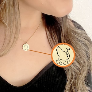 Cat necklace, Cat lovers gift, Personalised gifts, Custom name necklace, Cat mum gift, Christmas gift, Gifts for her, Personalised jewellery