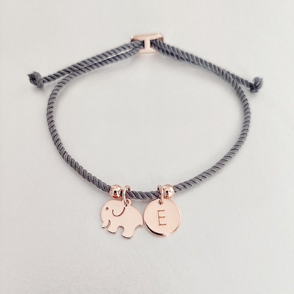 Olifant bedelarmband, eerste armband, gepersonaliseerde geschenken, cadeaus voor haar, cadeau-ideeën, cadeau voor koppels, moedercadeau, vriendschapsarmband, cadeau