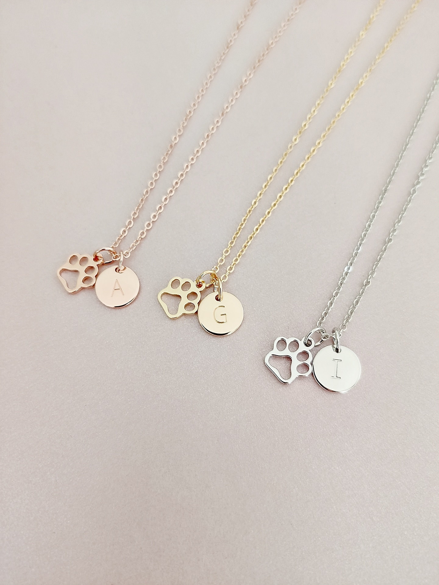 Paw Necklace Personalised Necklace Dog Lovers Gifts Paw Etsy UK