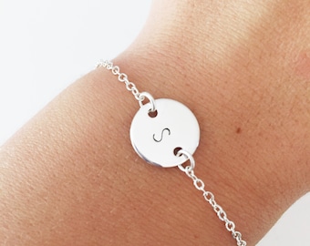 Personalisierter Initial Armband, Brautjungfer Schmuck, Hochzeitsgeschenk