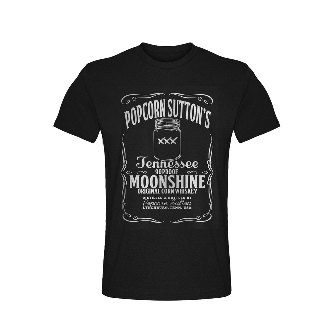 Popcorn Sutton's Original Moonshine Cotton Graphic Tshirt Etsy