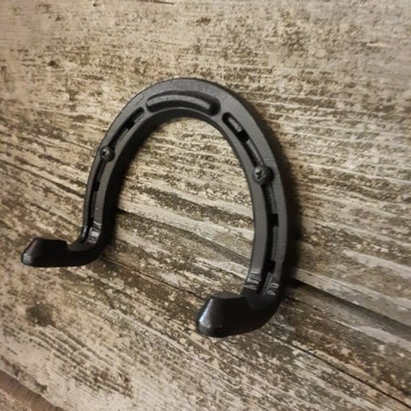 Horseshoe multipurpose hook, blacksmith made