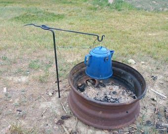 Blacksmith Forged Camp Cook Set: Reenactment Cookware