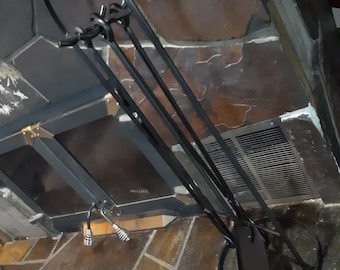 Fireplace set with stand - tongs, shovel and poker