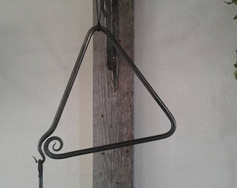 Large Dinner bell, chow bell, hand forged/ blacksmith made