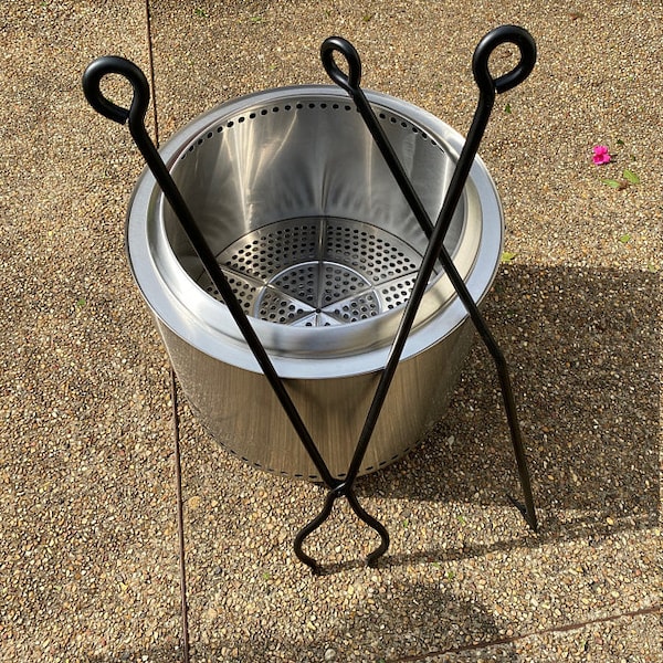 Angled poker for Solo style stove