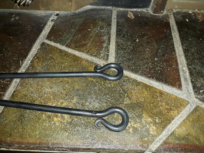 Fireplace Log Tongs Stove Scissors Blacksmith Made Etsy