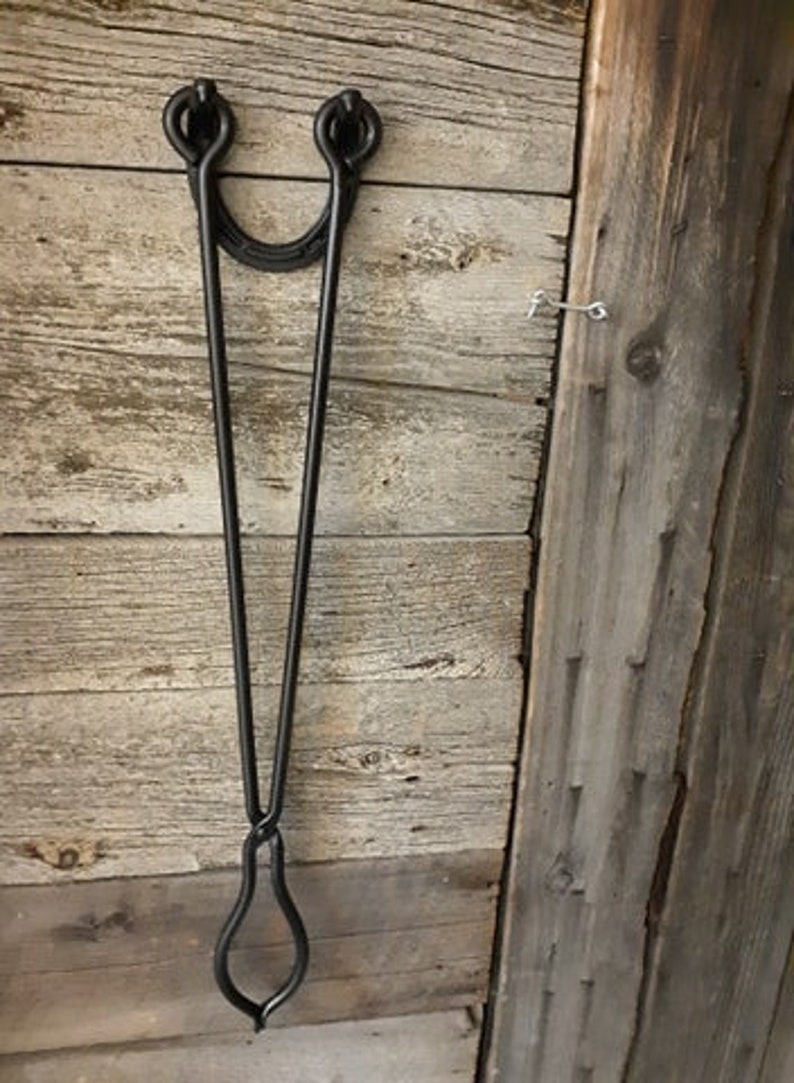 Fireplace Log Tongs Stove Scissors Blacksmith Made Etsy Canada