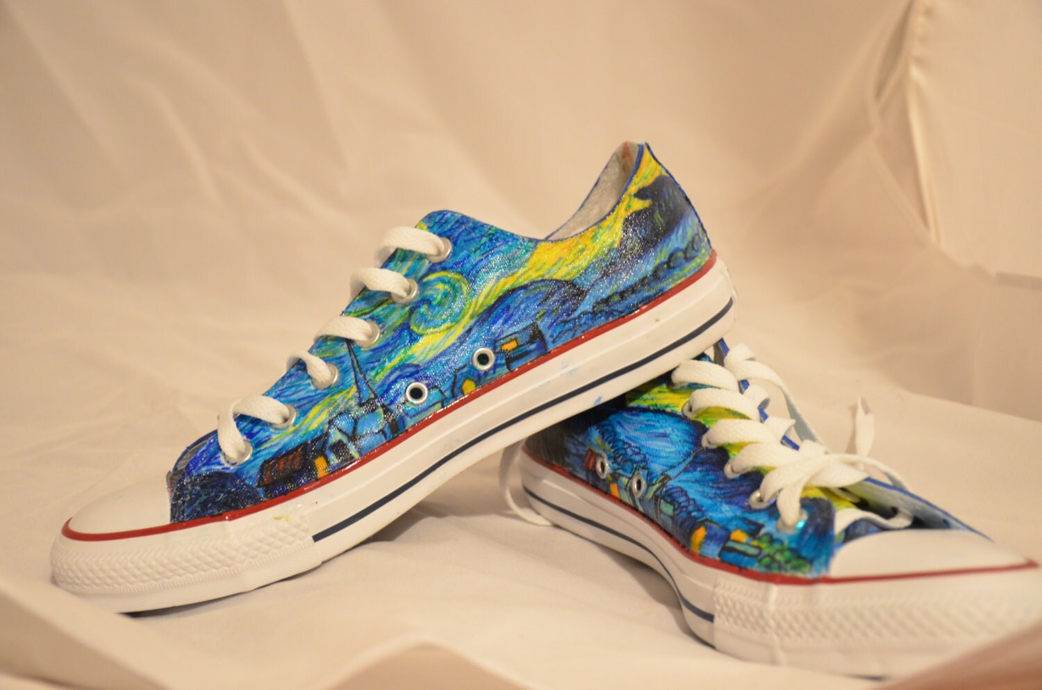 white converse design