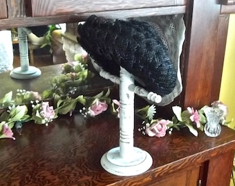 Sombrero negro para mujer, sombrero negro vintage, sombrero vintage para mujer, sombrero de los años 50 para mujer, sombrero vintage para mujer, sombrero negro de los años 50, sombrero de los años 50, RTS