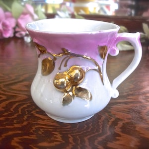 Demitasse Cup, Vintage Demitasse Cup, Vintage Demitasse, Ceramic Demitasse Cup, Vintage Coffee Cup, Pink Coffee Cup, China Demitasse Cup