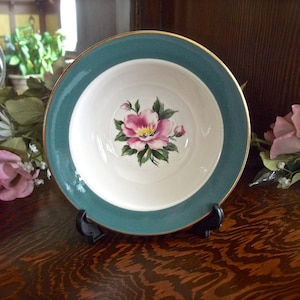 Vintage Floral Bowl, Vintage Berry Bowl, Floral Bowl, Cottage Chic Bowl, Cottage Kitchen Decor, Vintage Floral Kitchen, Homer Laughlin